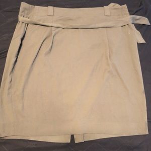 Forest green pencil skirt